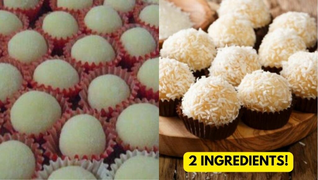 Coconut Sweet Treat with 2 Ingredients Simple