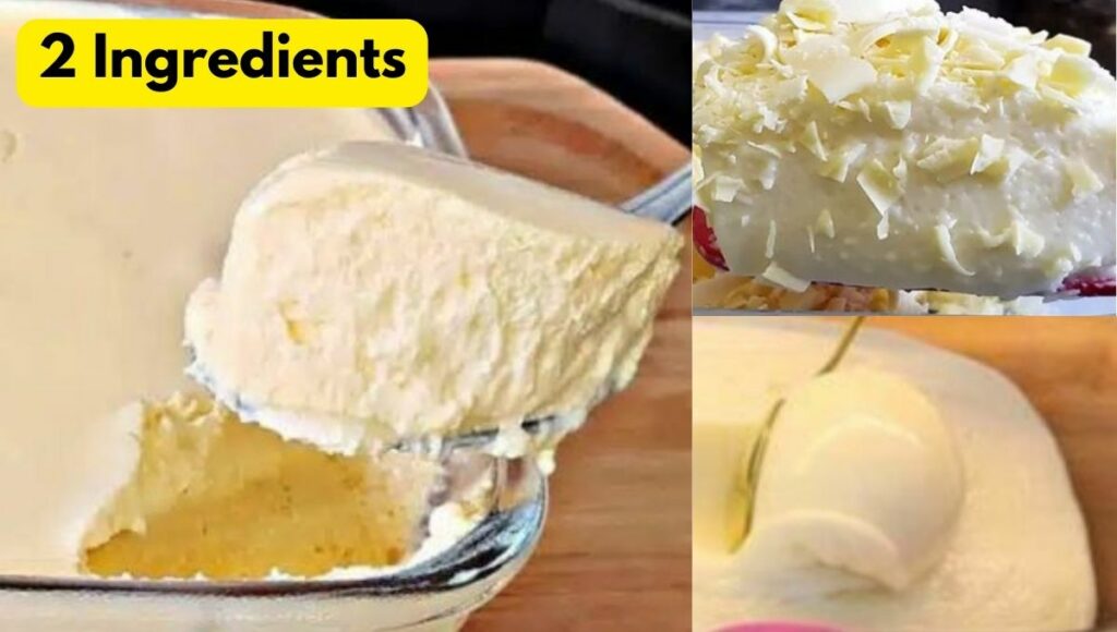 Creamy Dessert With 2 Easy Ingredients