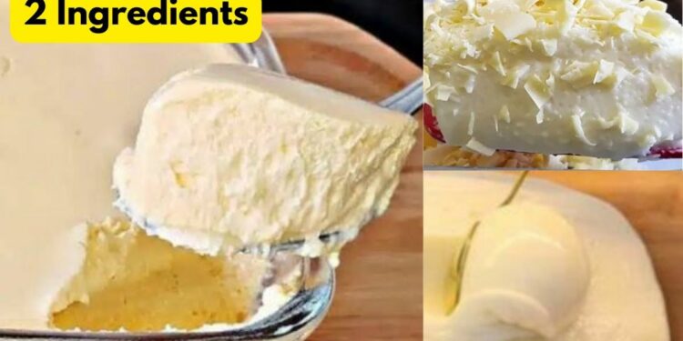 Creamy Dessert With 2 Easy Ingredients