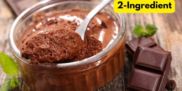 Easy Chocolate Dessert With 2 Simple Ingredients