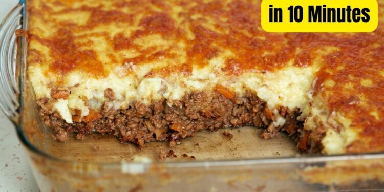 Ground Meat for Savory Pies, in 10 Minutes