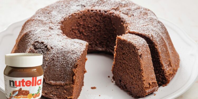 Nutella Cake with 2 Ingredients, in Minutes