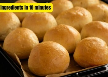 Simple Homemade Bread with 3 ingredients, in 10 minutes