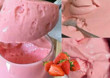 Strawberry Dessert with 3 Ingredients, in 5 Minutes