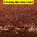 Creamy banana cake