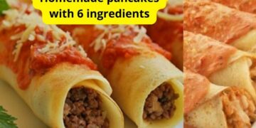 Homemade pancakes with 6 ingredients