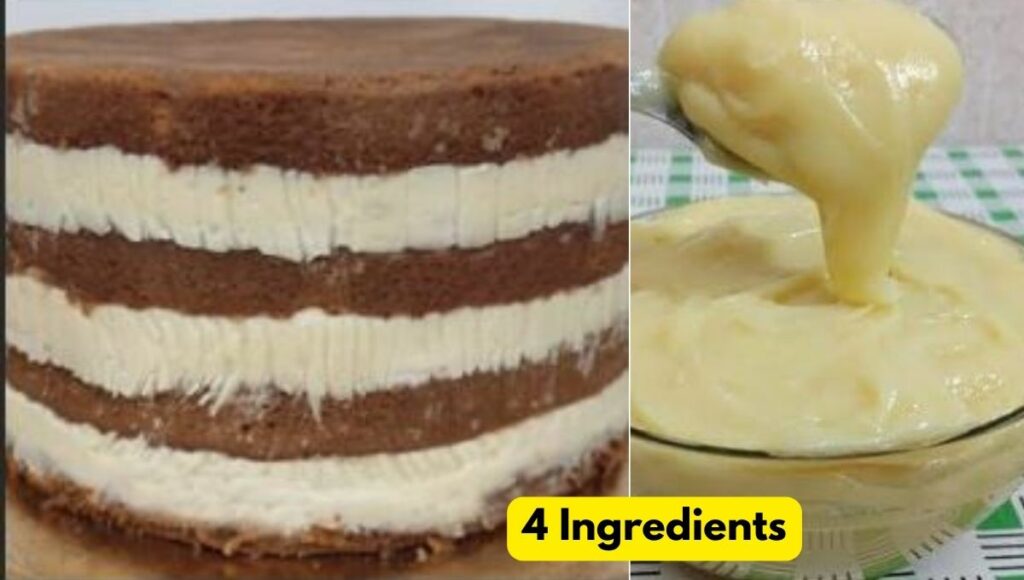 White Chocolate Filling for Cakes with 4 Ingredients