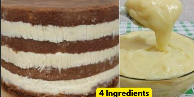 White Chocolate Filling for Cakes with 4 Ingredients