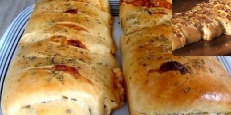 Homemade stuffed bread