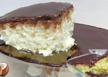 Easy and Quick Coconut Dessert with Chocolate Covering, Super Creamy