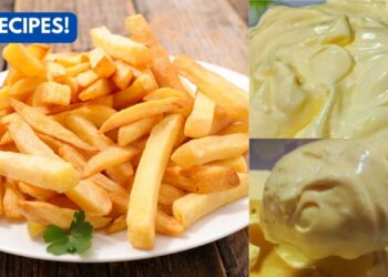 French Fries with 3 ingredients and Mayonnaise with 2 ingredients