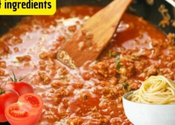 Homemade Bolognese Sauce 4 Ingredients in a Few Minutes