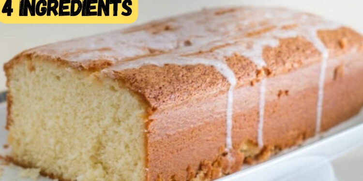 Lemon cake with 4 ingredients