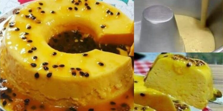 No-Bake, Eggless Passion Fruit Pudding