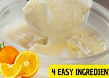 Orange Mousse in a Blender with 4 Simple Ingredients