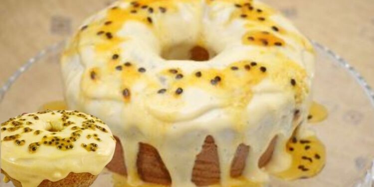 Passion Fruit Cake With Passion Fruit Topping