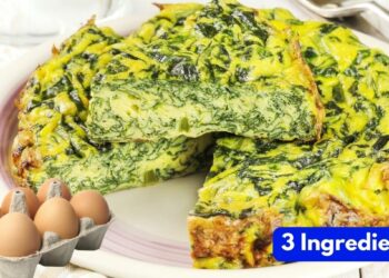 Spinach Omelette with 3 Ingredients, in 10 Minutes