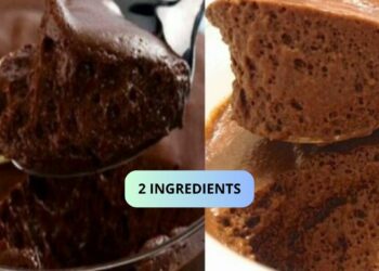 Chocolate mousse with 2 ingredients