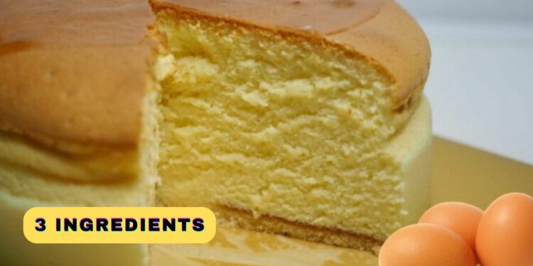 Quick and easy 3-ingredient cake recipe