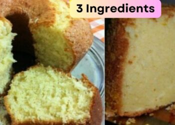 Homemade cake with 3 ingredients