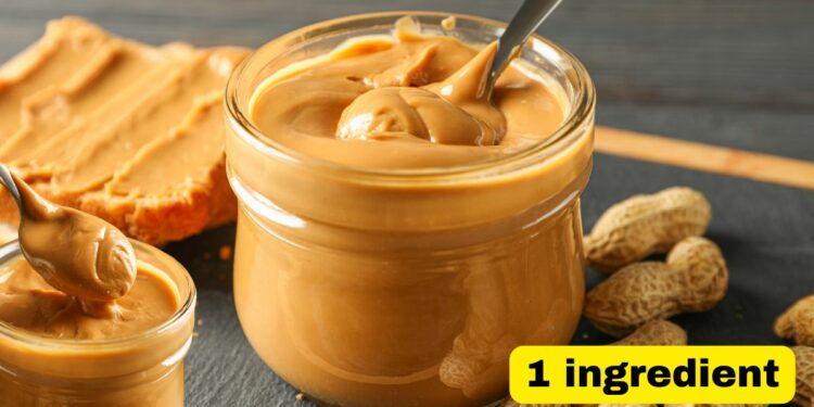 Easy 1-Ingredient Homemade Peanut Butter