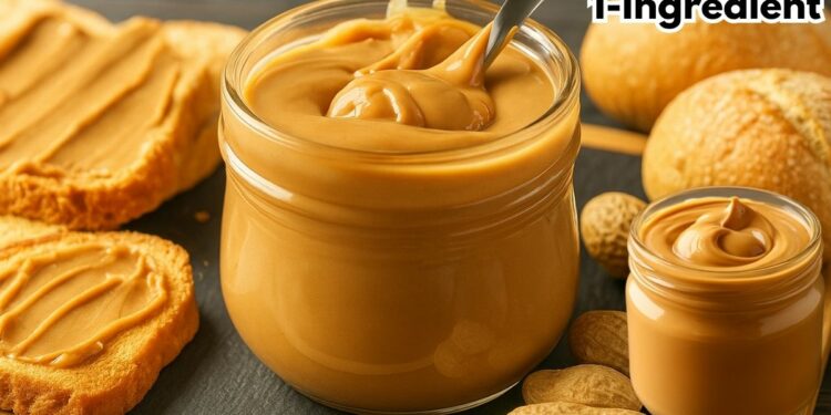 Easy 1-Ingredient Homemade Peanut Butter