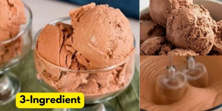 Easy Dairy-Free Chocolate Ice Cream With Just 3 Ingredients