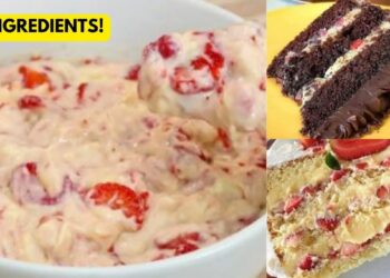 Easy Strawberry Cake Filling With 3 Ingredients