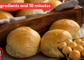 Easy Yogurt Bread with 3 ingredients, in 10 minutes