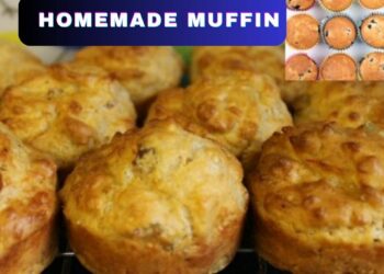 Homemade stuffed muffins: