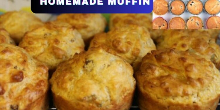 Homemade stuffed muffins: