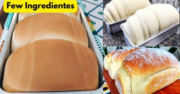 Fluffy And Economical Homemade Bread With Few Ingredientes