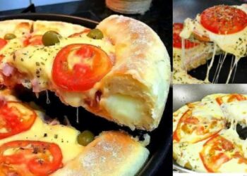 Homemade Cheese Pizza in the Oven, Super Creamy