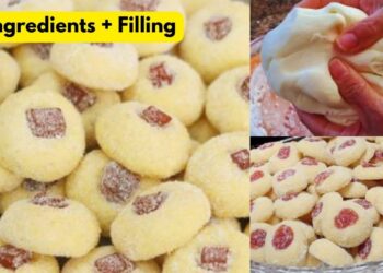 Homemade Cookie Recipe: 3 Ingredients with Filling, in Minutes