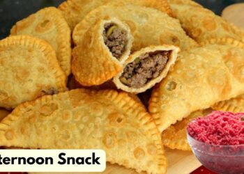 Savory Recipe: Fried Minced Meat Pastry for Afternoon Snack