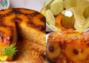 Simple And Quick To Make Caramelized Pineapple Cake