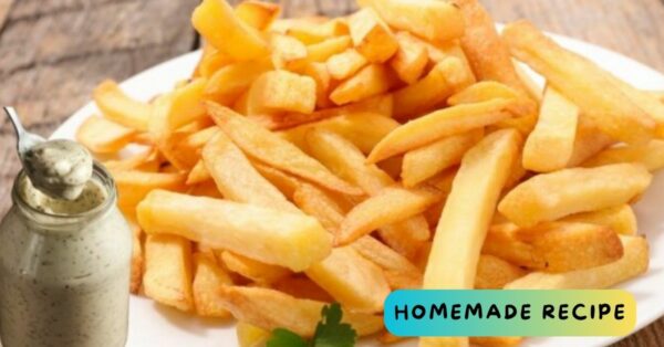 Homemade potato French fries with 3 ingredients: Super Crispy Fast and Tasty