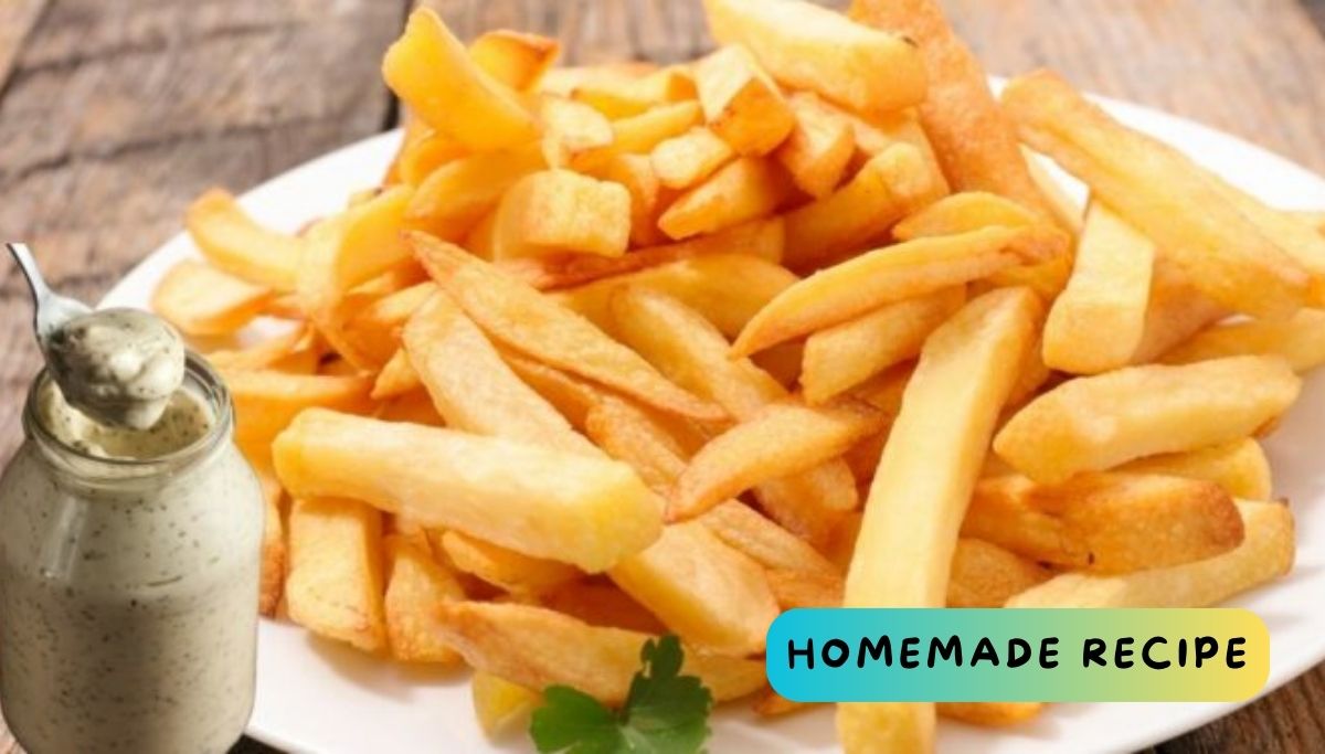 Homemade potato French fries with 3 ingredients: Super Crispy Fast and Tasty