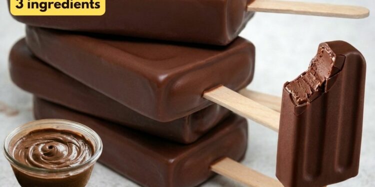 Nutella Popsicle with 3 ingredients in the Blender, Super Creamy