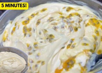 Passion Fruit Dessert in the Blender, in 5 minutes