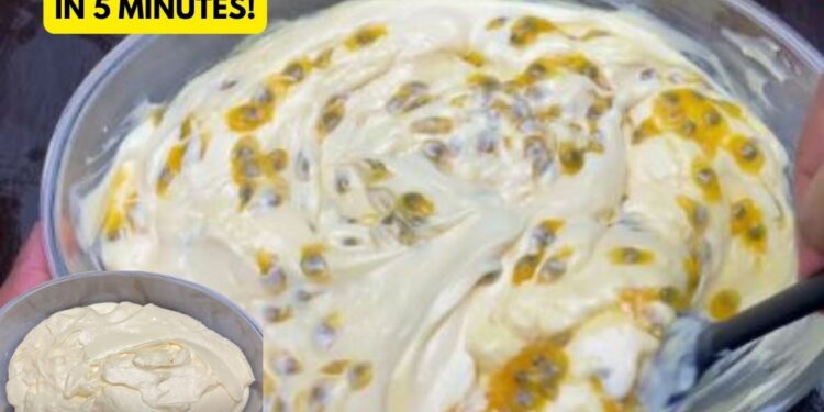 Passion Fruit Dessert in the Blender, in 5 minutes