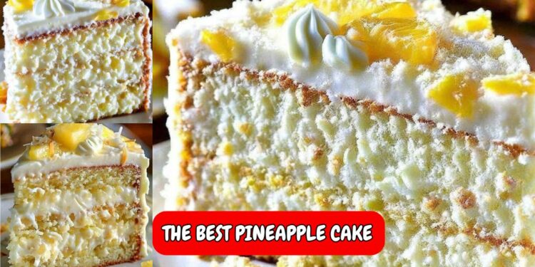 The Best Pineapple and Coconut Cake