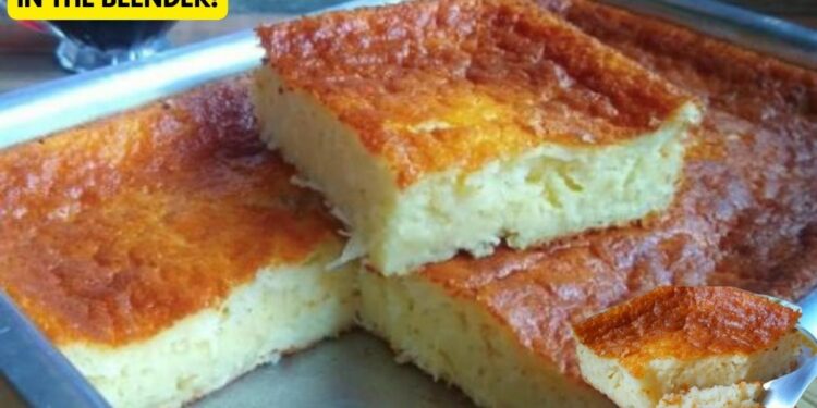 Easy And Creamy Cake In The Blender For Snack Or Breakfast