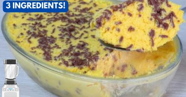 Easy Dessert With 3 Ingredients In The Blender, In 5 Minutes