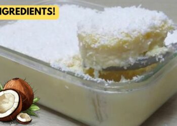 Easy Dessert With Coconut And 2 Simple Ingredients, In Minutes