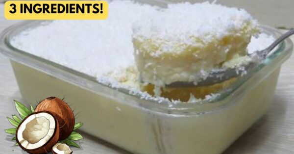 Easy Dessert With Coconut And 2 Simple Ingredients, In Minutes