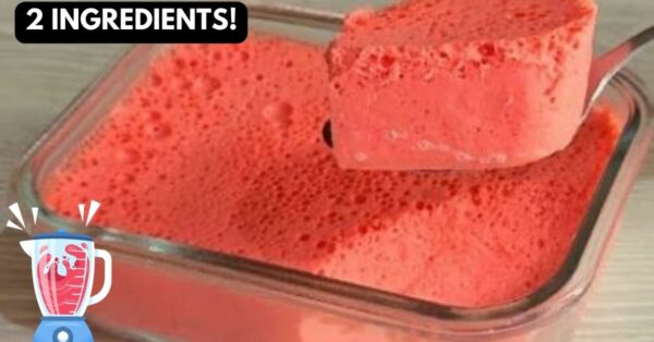 Easy Dessert in the Blender with 2 ingredients, in 5 minutes