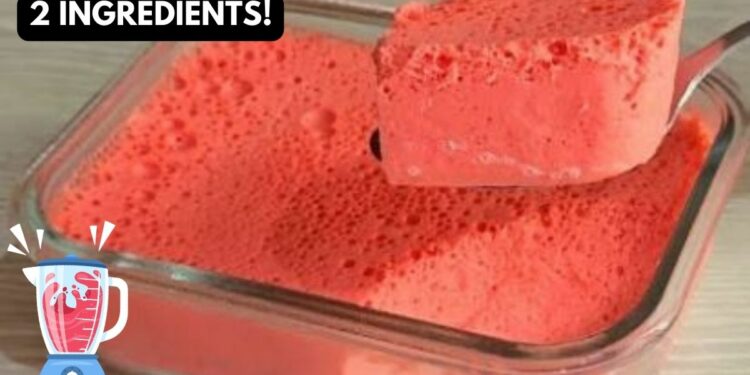 Easy Dessert in the Blender with 2 ingredients, in 5 minutes