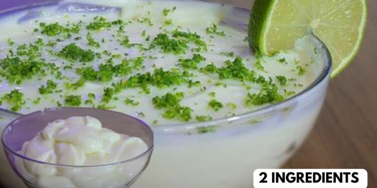 Lemon Dessert In The Blender With 2 Easy Ingredients, In 10 Minutes