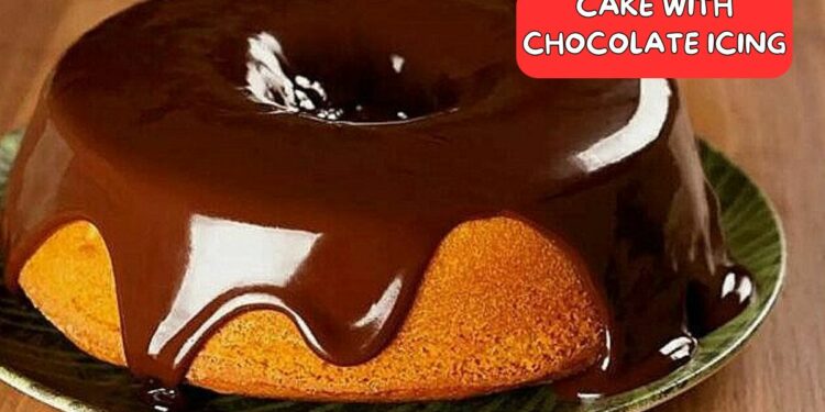 Orange Cake with Chocolate Glaze